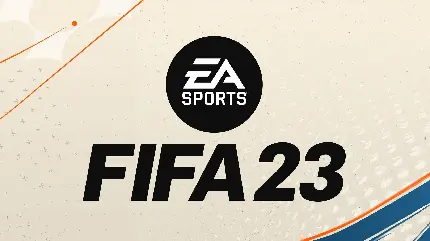 آرم خفن بازی FIFA 2023 با زمینه کرمی بسیار باکیفیت