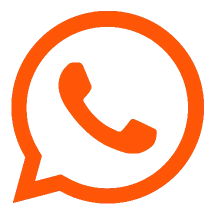 لوگوی واتساپ نارنجی زیبا و رایگان PNG