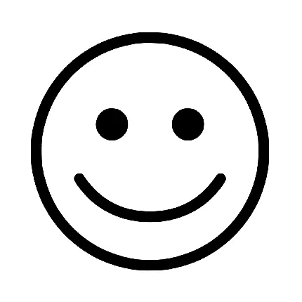 دانلود عکس ایموجی لبخند در بک گراند سفید با فرمت PNG