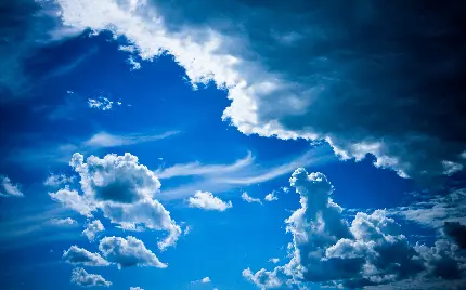 تصویر زمینه آسمان HD آبی صاف و شفاف مناسب ویندوز 11