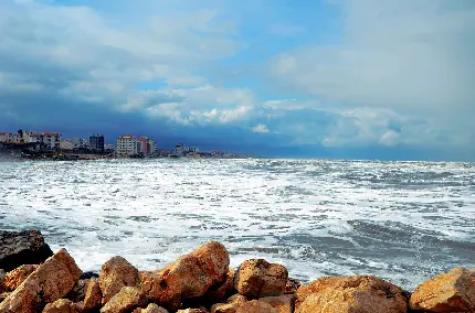 عکس جاده شمال تو ماشین