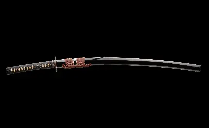 والپیپر مشکی شمشیر سامورایی ژاپنی و تاریخی با کیفیت عالی