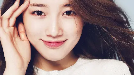 تصویر دختر کره ای زیبا و شاداب HD مختص تبلیغات لوازم آرایشی