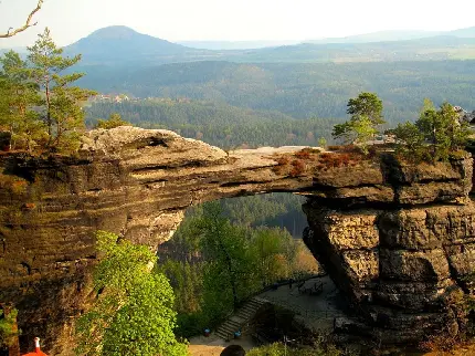 عکس پل طبیعی از طبیعت جمهوری چک