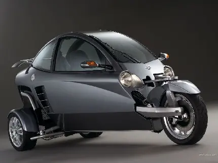 عکس موتور سیکلت سه چرخ اتاق دار 2023