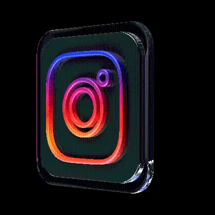 چاپ قاب موبایل و گوشی عکس لوگو PNG شیشه Instagram شفاف بدون پس زمینه مناسب برای کارت ویزیت