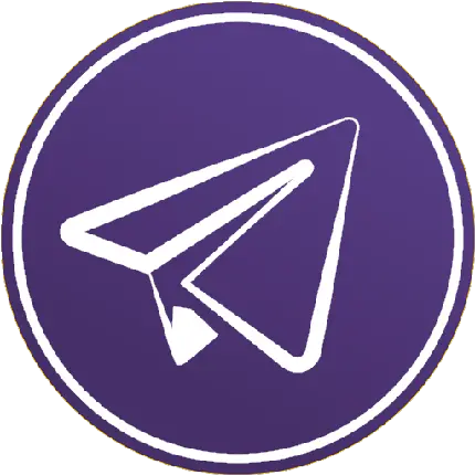لوگوی تلگرام با رنگ متفاوت بدون پس زمینه