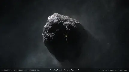 تصویر میکروسکوپی تکه سنگ جدا شده از کمربند سیارکی