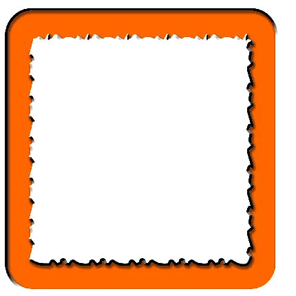 مربع نارنجی با حاشیه زیبا مناسب برای پروفایل و لوگو
