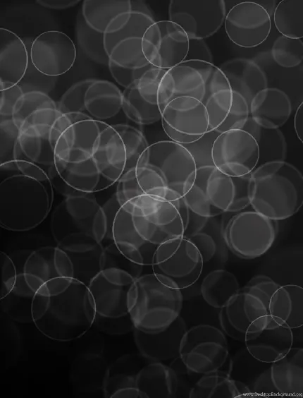 تصویر زمینه خاکستری با دایره های روشن برای آیفون