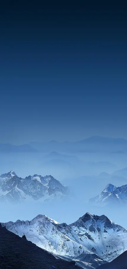 عکس زمینه کوه برفی و پس زمینه کوهستان برای گوشی موبایل