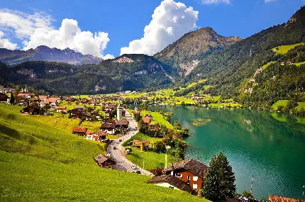 عکس جاده رویایی سوئیس