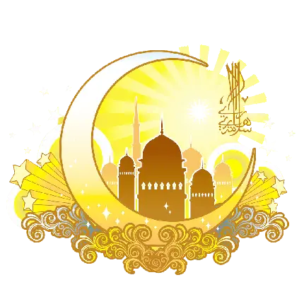 چاپ پوستر زیباترین عکس طلایی درخشان رمضان برای فتوشاپ 