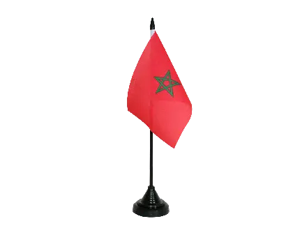 عکس png پرچم رومیزی کشور مراکش بدون پس زمینه