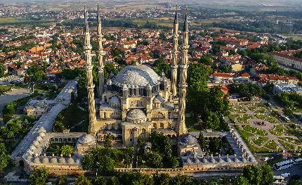 دانلود پس زمینه ترکیه مسجد سلیمیه با گنبند چشمگیر و استثنایی
