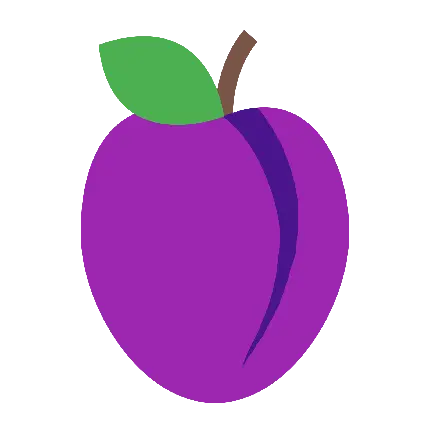 دانلود نقاشی قشنگ میوه آلو سیاه در فرمت png