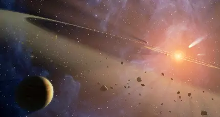 کمربند سیارک جالب منظومه شمسی در یک قاب شگفت انگیز