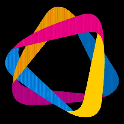 بهترین لوگوی مثلث سه بعدی و رنگارنگ با کیفیت فول اچ دی