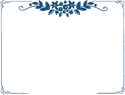 عکس مربع ساده و گل های آبی برای ادیت