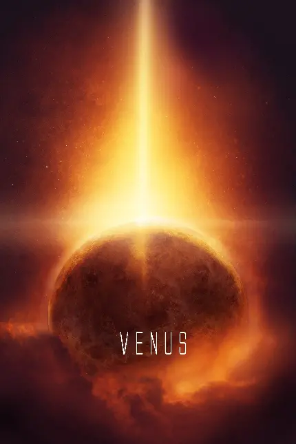 عکس دیجیتالی مهیج و باکیفیت از سیاره Venus با تم براق