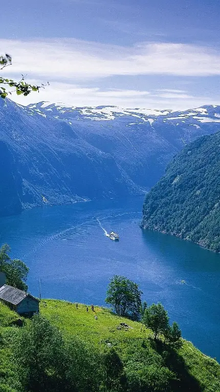 تصویر طبیعت بکر سوئیس از بالا به عنوان Background 
