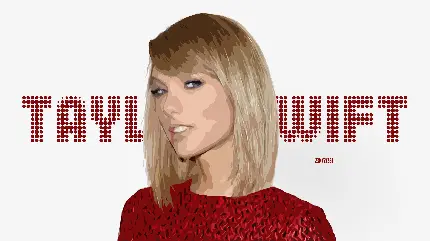 عکس زمینه شیک لپتاپ از Taylor Swiftبا تم قرمز خوشگل