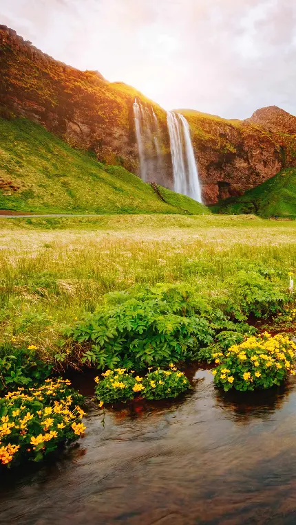 زیباترین تصویر زمینه آبشار زیبا و دیدنی مخصوص گوشی و موبایل