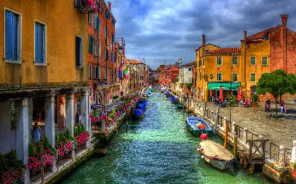 نمای زیبا از شهر ونیز ایتالیا