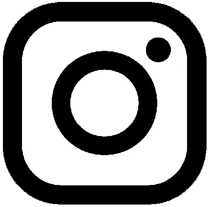 لوگوی ساده و مشکی اینستاگرام برای کارهای گرافیکی در فتوشاپ