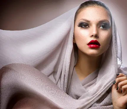 جدیدترین عکس دختر با حجاب مدل آرایشی برای پروفایل اینستاگرام