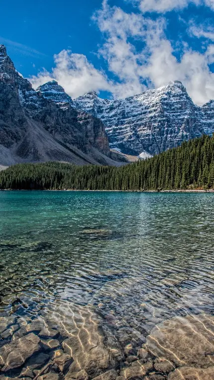 پس زمینه 4K دریاچه های زیبا و دیدنی در کانادا 