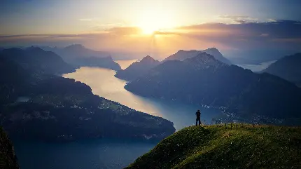 منظره فوق العاده زیبا از طبیعت بکر سوئیس