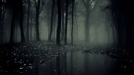 عکس جنگل ترسناک و تاریک با کیفیت فوق العاده برای دسکتاپ
