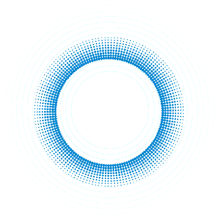 دایره رنگی آبی اکولایزر ای برای ادیت