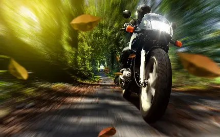 عکس فوق العاده جاده و موتور سیکلت