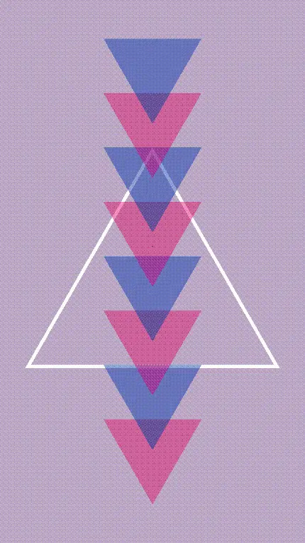 بهترین Wallpaper دخترانه با طرح مثلث های خوش‌رنگ