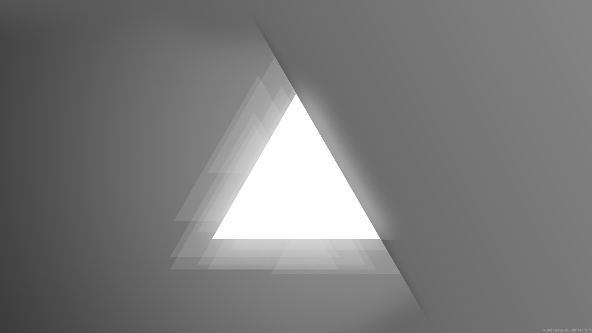 شیک ترین تصویر مینیمالیستی 4K با طرح مثلث برای دسکتاپ