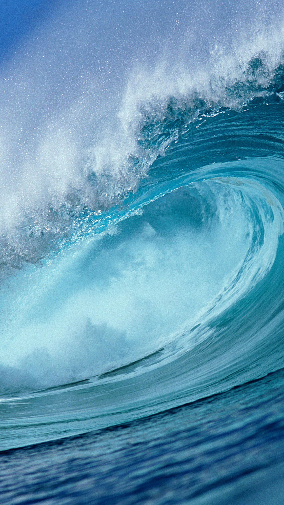 والپیپر موج دریا و اقیانوس برای تصویر زمینه گوشی و موبایل HD