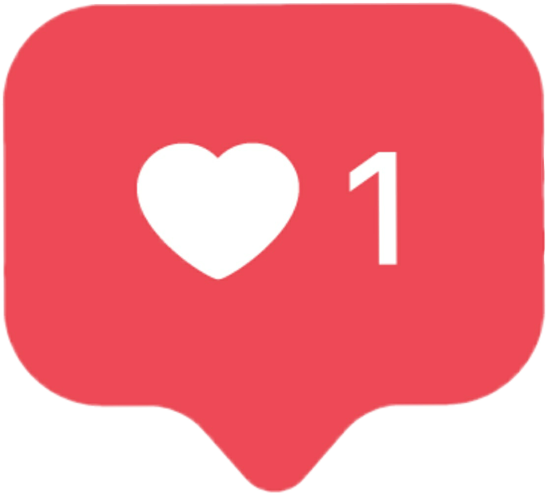 دانلود لوگوی قلب اینستاگرام بدون پس زمینه PNG