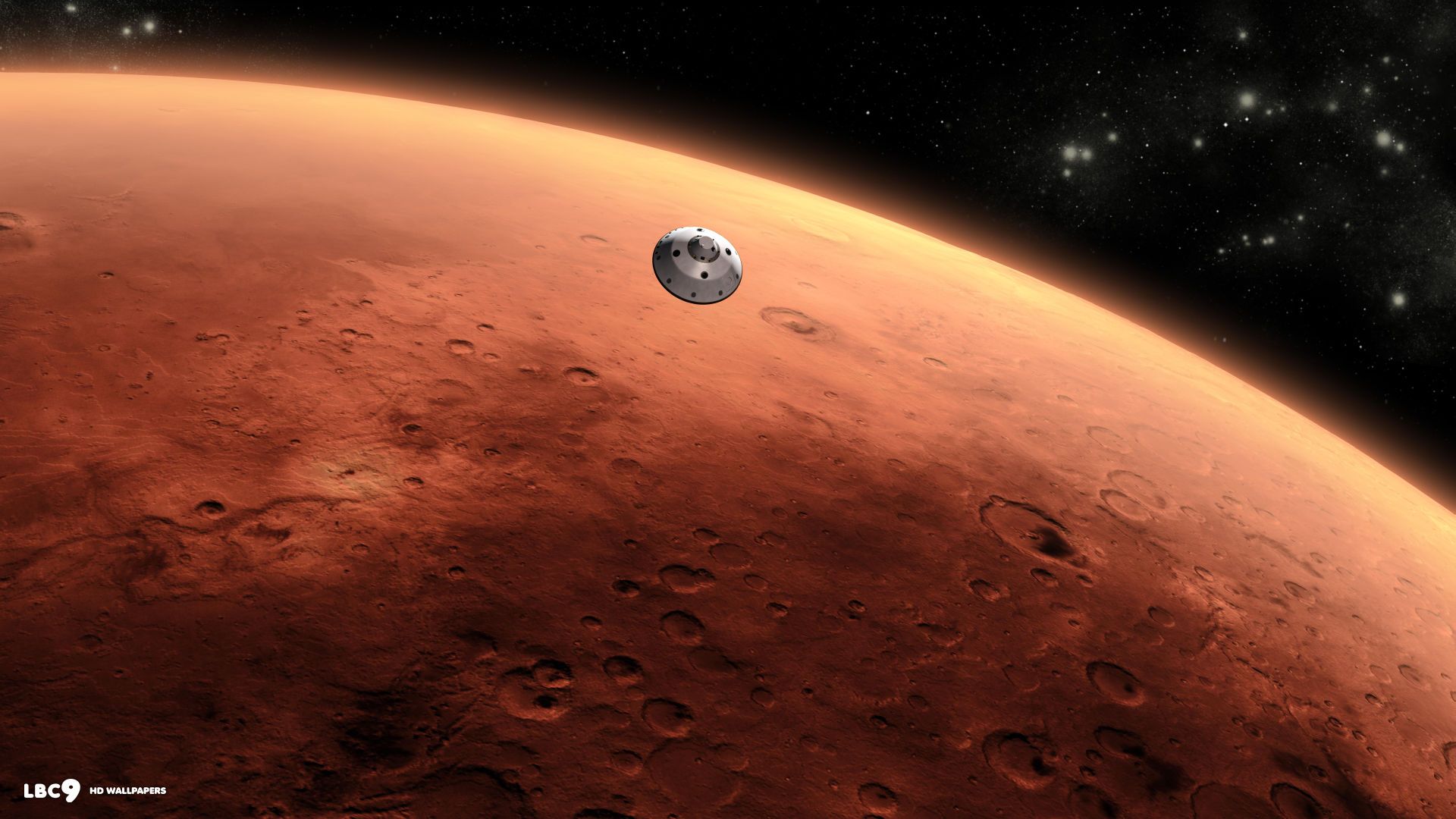 عکس سفینه اطلاعاتی در جو مریخ یا مارس با کیفیت بالا