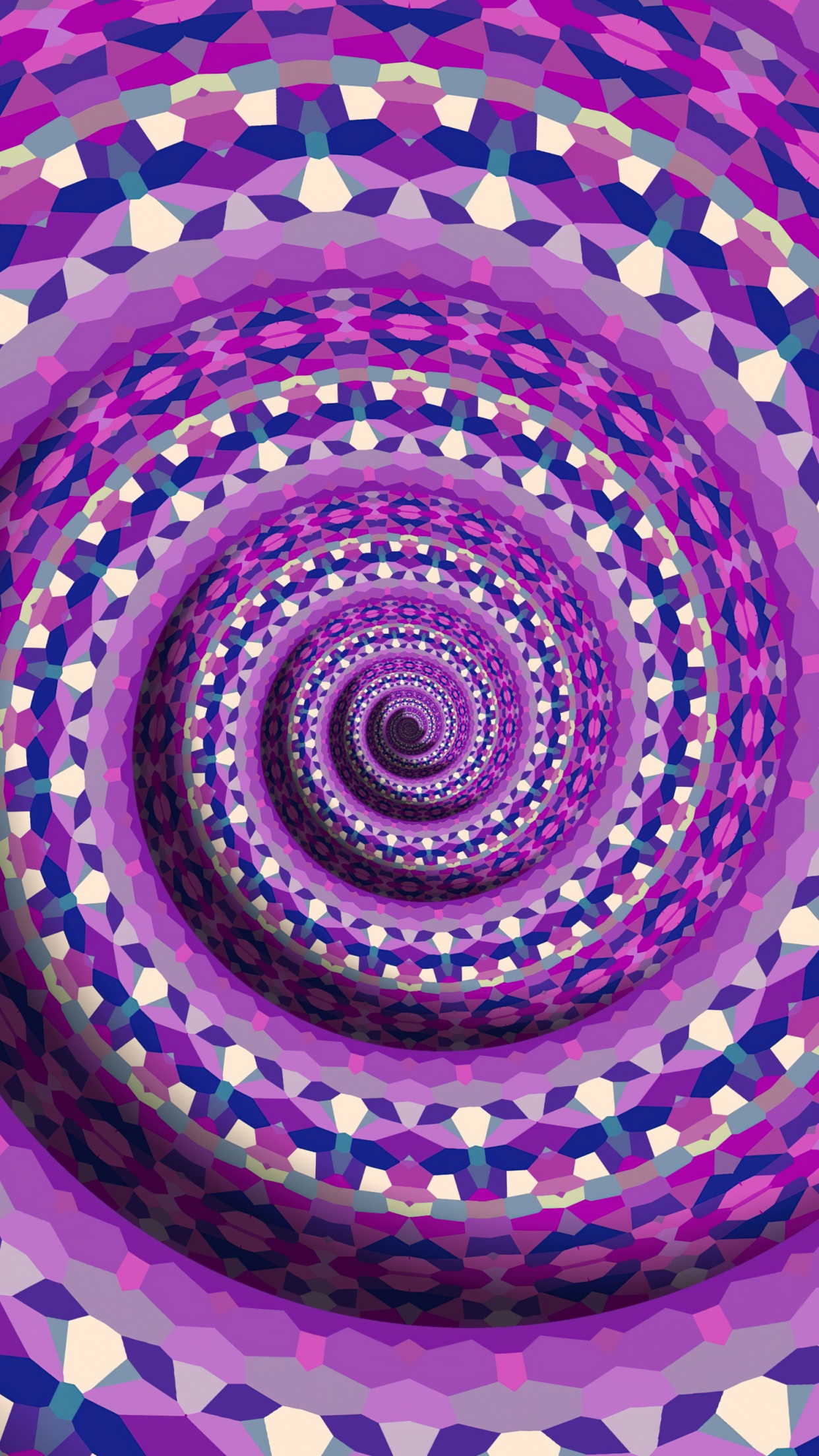 عکس 3D بنفش زیبا برای زمینه آیفون 15 پرو مکس