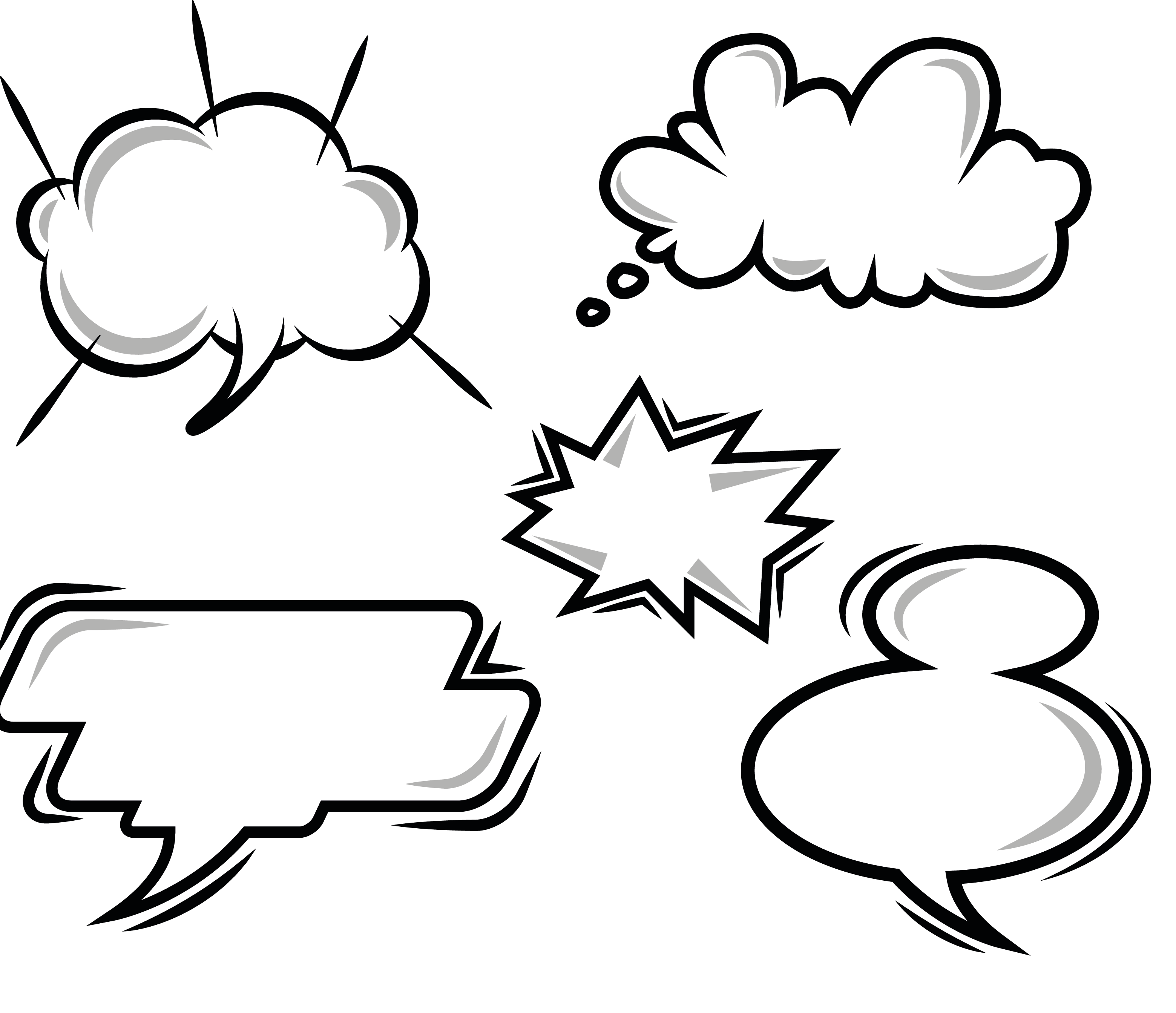 دانلود وکتور ابر و حباب گفتگو به صورت رایگان