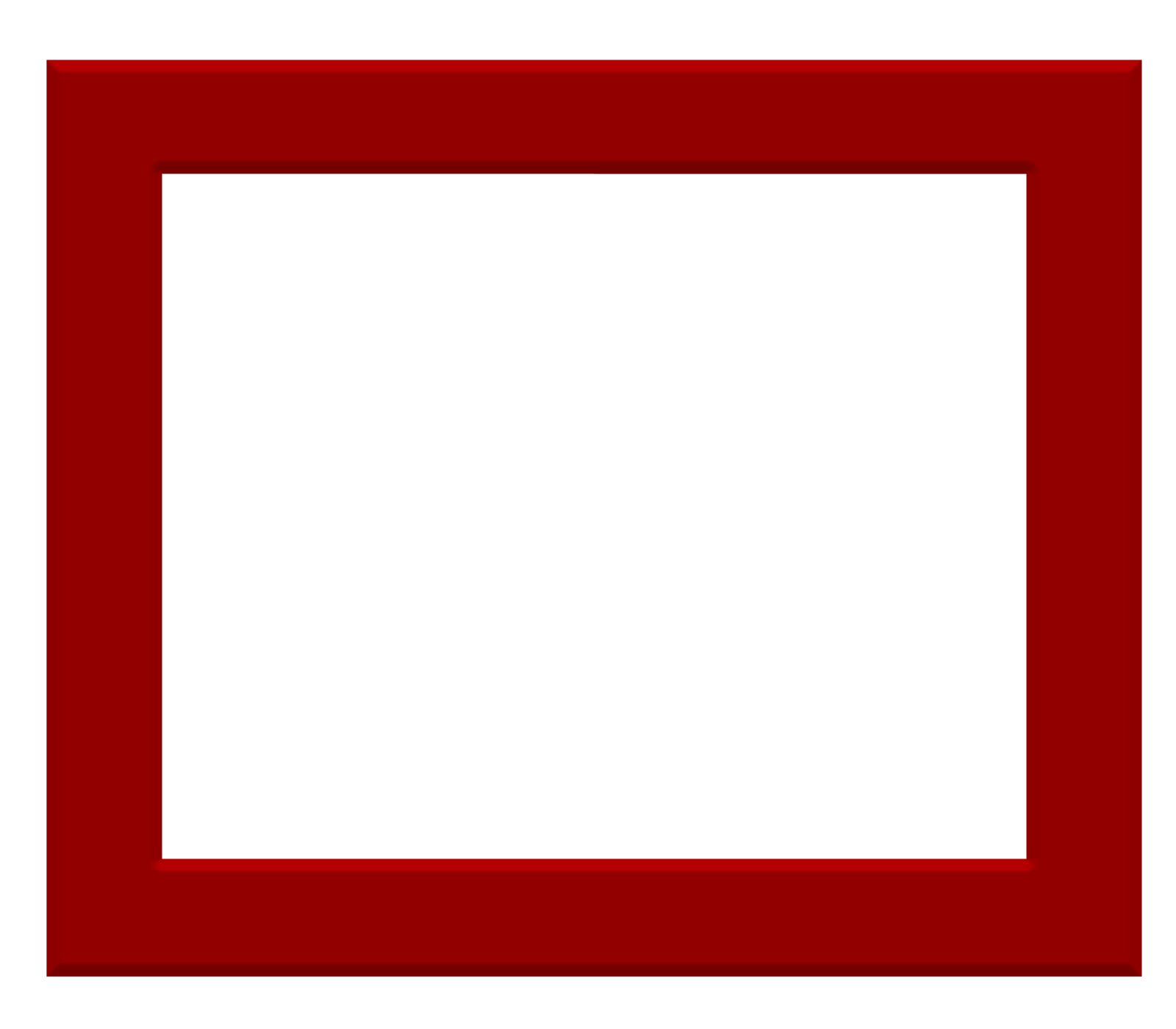 مربع ساده قرمز توخالی با کیفیت بالا