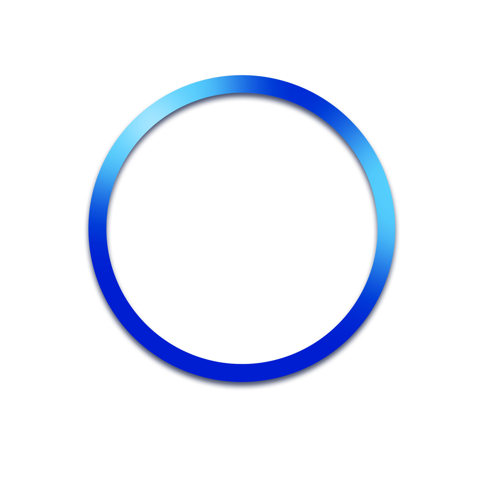 کادر دایره آبی رنگ با کیفیت بالا برای ادیت
