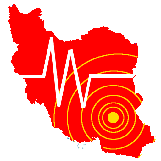 تصویر خوشگل ضربان دار از نقشه ایران به رنگ قرمز HD 