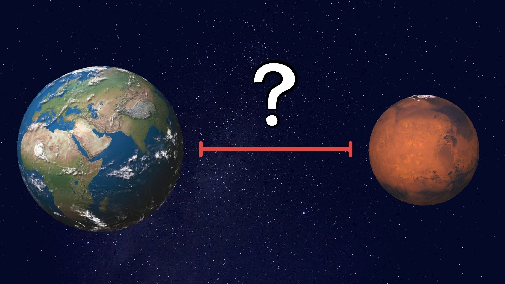 عکس آموزشی فاصله بین کره زمین و مریخ فاصله متوسط ​​این دو سیاره نزدیکترین حالت 56 میلیون کیلومتر دورترین فاصله 401 میلیون کیلومتر