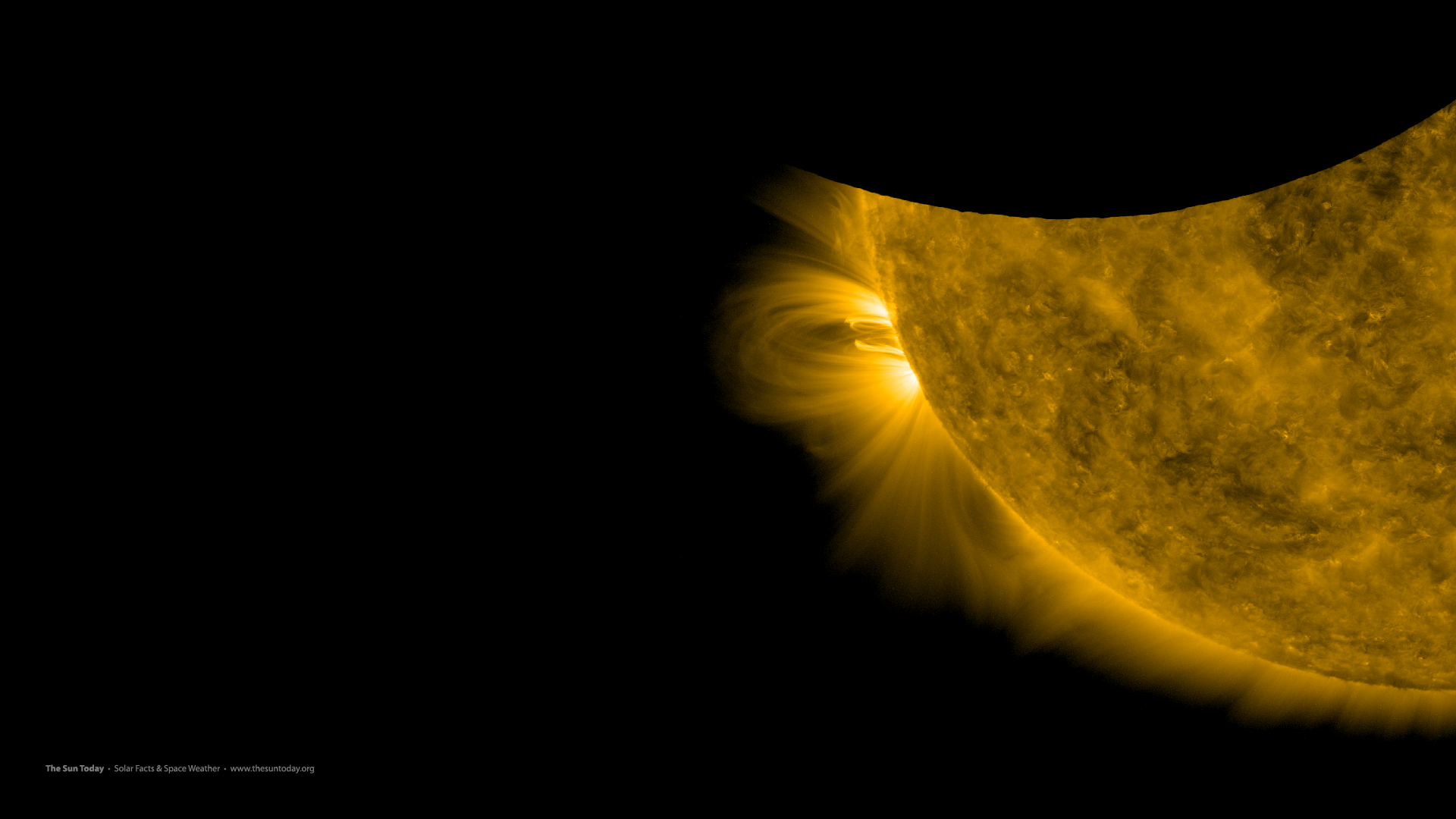 تصویر زمینه از نزدیک خورشید زرد برای علاقمندان نجوم