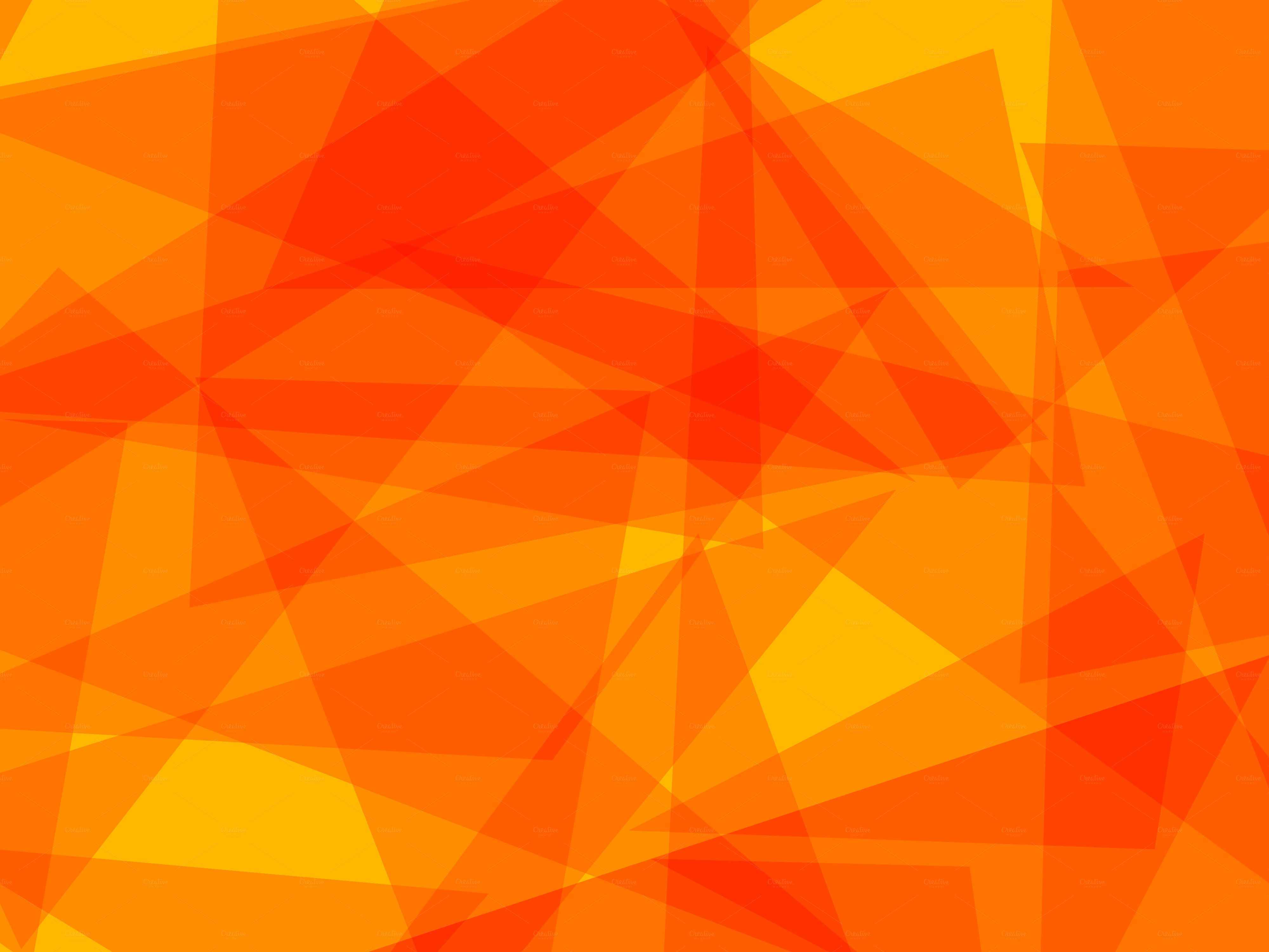 تصویر زمینه Full HD هندسی به رنگ نارنجی ناز