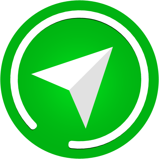 عکس لوگو با کیفیت تلگرام به رنگ سبز PNG