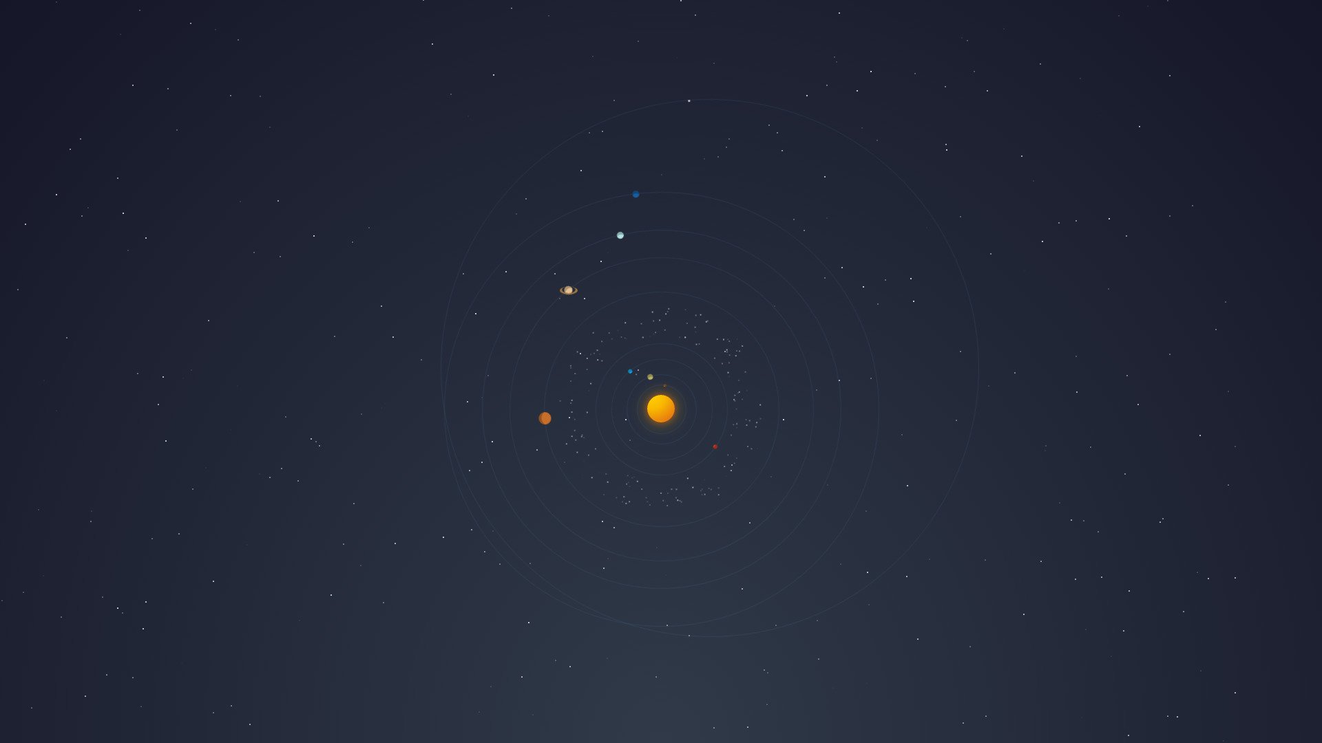 جدیدترین نمای گرافیکی منظومه شمسی با تم فانتزی 8k